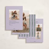 "Squiggle and Stars" - Holiday Cards in Sugar Plum by Lauren Jopling - Back of Card Options