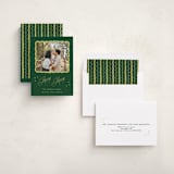 "Squiggle and Stars" - Holiday Cards in Forest by Lauren Jopling - Assembled