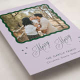 "Squiggle and Stars" - Holiday Cards in Sugar Plum by Lauren Jopling - Detail