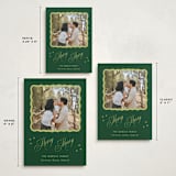 "Squiggle and Stars" - Holiday Cards in Forest by Lauren Jopling - Formats Available