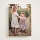 "Festive Type" - Holiday Cards in Snow by Kerry Doyle - Front