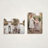 "Festive Type" - Holiday Cards in Snow by Kerry Doyle - Photo Orientation Options