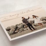 "Merry & Minimal" - Holiday Cards in Gingerbread by Design Lotus - Detail