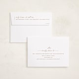 "Merry & Minimal" - Holiday Cards in Gingerbread by Design Lotus - FREE Recipient Addressing