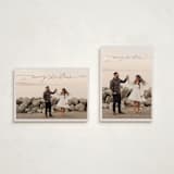 "Merry & Minimal" - Holiday Cards in Gingerbread by Design Lotus - Photo Orientation Options