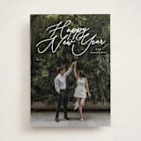 "Merry Monoline" - Holiday Cards in Snowfall by Melanie Kosuge - Front