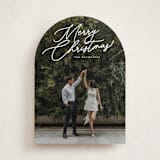 "Merry Monoline" - Holiday Cards in Snowfall by Melanie Kosuge - Front