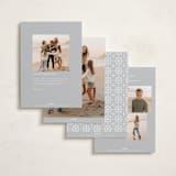 "Merry Monoline" - Holiday Cards in Snowfall by Melanie Kosuge - Back of Card Options