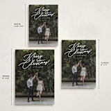 "Merry Monoline" - Holiday Cards in Snowfall by Melanie Kosuge - Formats Available