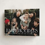"Tipografia" - Holiday Cards in Sugar by Olivia Raufman - Folded Card