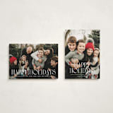 "Tipografia" - Holiday Cards in Sugar by Olivia Raufman - Photo Orientation Options