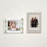 "Wintergarden" - Holiday Cards in Evergreen by Sarah Knight - Photo Orientation Options
