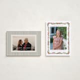 "Boughs of Bows" - Holiday Cards in Candy Cane by Sarah Knight - Photo Orientation Options