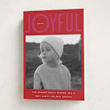 "Fun & Bold Type" - Holiday Cards in Berry by Nazia Hyder - Folded Card
