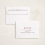 "Fun & Bold Type" - Holiday Cards in Berry by Nazia Hyder - FREE Recipient Addressing