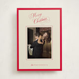 "Christmas Elegance" - Holiday Cards in Poinsettia by Jen Ramsey - Front