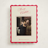 "Christmas Elegance" - Holiday Cards in Poinsettia by Jen Ramsey - Front