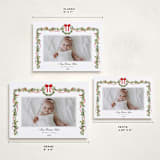 "Bows & Ribbon" - Holiday Cards in Candy Cane by Susan Moyal - Formats Available