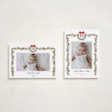 "Bows & Ribbon" - Holiday Cards in Candy Cane by Susan Moyal - Photo Orientation Options