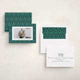 "Winter Folk Floral" - Holiday Cards in Forest by Julie Murray - Assembled