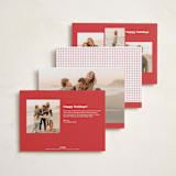 "Classic Border" - Holiday Cards in Berry by Wendy Chung - Back of Card Options