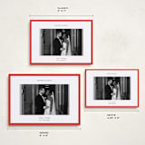 "Classic Border" - Holiday Cards in Berry by Wendy Chung - Formats Available