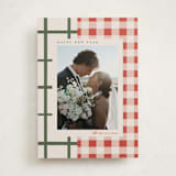 "Grandmas Dishes" - Holiday Cards in Santa Suit by Carrie ONeal - Front