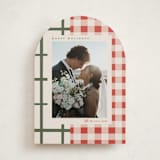 "Grandmas Dishes" - Holiday Cards in Santa Suit by Carrie ONeal - Front