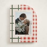 "Grandmas Dishes" - Holiday Cards in Santa Suit by Carrie ONeal - Front