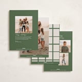 "Grandmas Dishes" - Holiday Cards in Santa Suit by Carrie ONeal - Back of Card Options