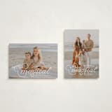 "Magical" - Holiday Cards in Snow by Emily Betts - Photo Orientation Options