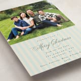 "Charming Stripe" - Holiday Cards in Juniper by Olivia Raufman - Detail