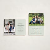 "Charming Stripe" - Holiday Cards in Juniper by Olivia Raufman - Photo Orientation Options