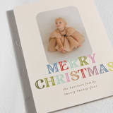 "Merry Text" - Holiday Cards in Gumdrop by Julie Murray - Detail