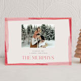 "Icing border" - Holiday Cards in Peppermint by Beth Murphy - Front