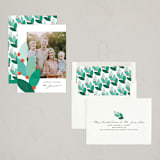 "Leaf Hues" - Holiday Cards in Emerald by Genna Blackburn - Assembled