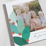 "Leaf Hues" - Holiday Cards in Emerald by Genna Blackburn - Detail