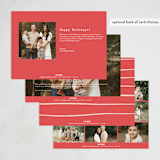 "Stamped Plaid" - Holiday Cards in Peppermint by Julie Murray - Back of Card Options