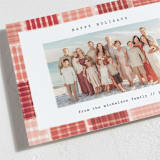 "Stamped Plaid" - Holiday Cards in Peppermint by Julie Murray - Detail