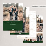"Extra Patient" - Holiday Cards in Evergreen by Pink House Press - Back of Card Options