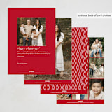 "Merrily Married" - Holiday Cards in Cherry by Roxy Cervantes - Back of Card Options