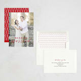 "Merrily Married" - Holiday Cards in Cherry by Roxy Cervantes - Assembled
