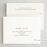 "Merrily Married" - Holiday Cards in Cherry by Roxy Cervantes - FREE Recipient Addressing