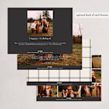 "love&cheer" - Holiday Cards in Taupe by Carolyn Nicks - Back of Card Options