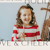 "love&cheer" - Holiday Cards in Taupe by Carolyn Nicks - Detail