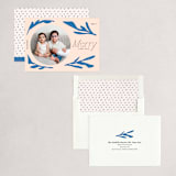 "Leaf" - Holiday Cards in Blue Jay by Meg Gleason - Assembled