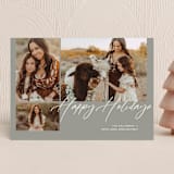 "Handwritten Holiday" - Holiday Cards in Cinders by Mere Paper - Front