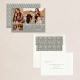 "Handwritten Holiday" - Holiday Cards in Cinders by Mere Paper - Assembled
