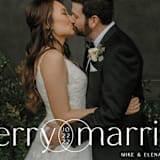 "Merry&Married" - Holiday Cards in Charcoal by Kerry Doyle - Detail
