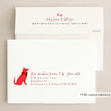 "Feelin Yappy" - Holiday Cards in Cranberry by 2birdstone - FREE Recipient Addressing